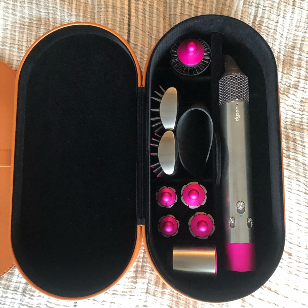 Dyson airwrap styler (new) (nickel fushia color) SOFT CARRYING CASE INCLUDED